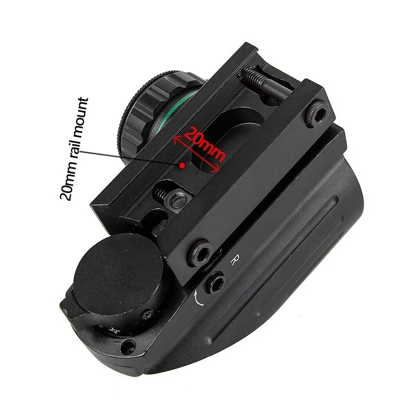 Imagem -04 - Ponto Vermelho Visão Escopo Tático Reflex Riflescope Retículo Holográfico Visão Projetada Caça 20 mm Rail Mount 1moa