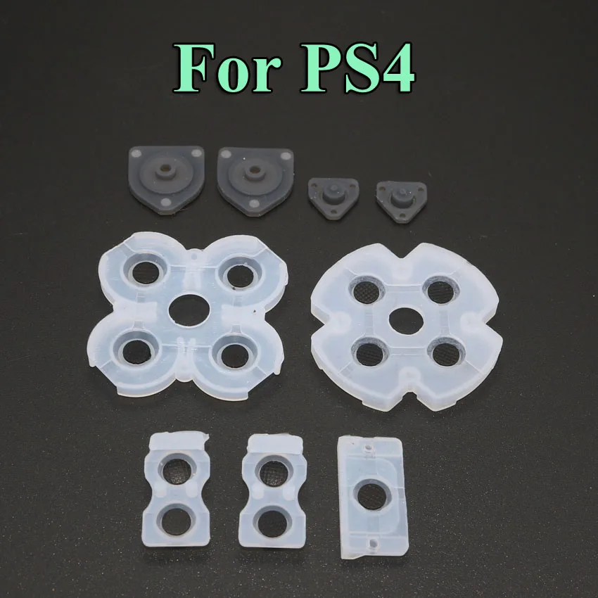 2เซ็ต/ล็อตซิลิโคนปุ่มแผ่นซิลิคอนยางสำหรับ PS4 Controller อะไหล่ซ่อม