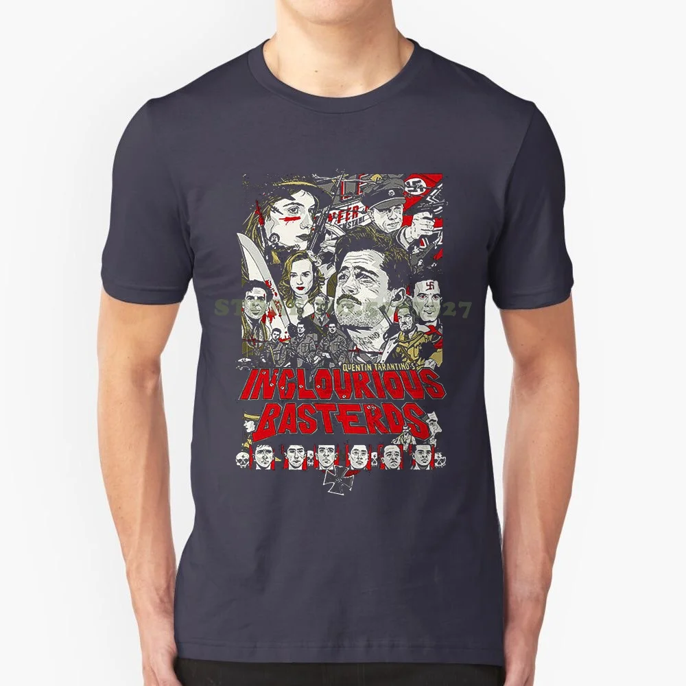 Funny O Neck T Shirt Inglourious Basterds , Movie Poster , T Shirt Olive Black Red All Sizes S To 5xl