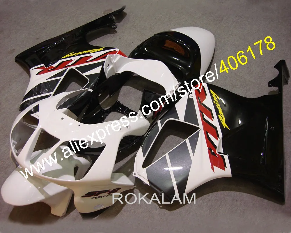 

Cheap Bodykits Fairing 00 01 02 03 04 05 06 For Honda RC51 RRVT1000RR 2000-2006 White & Black Sport Bike Fairings