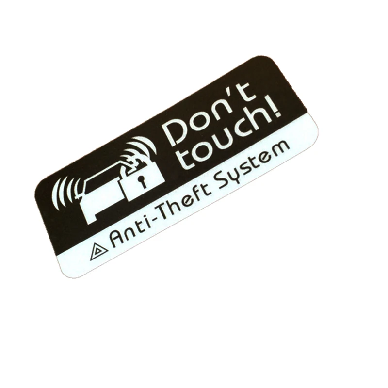 5x2cm 2PCS Motor Bike Warning DON\'T TOUCH GPS Anti-theft System Car Window Stickers for Suzuki Stickers