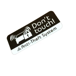 5x2cm 2PCS Motor Bike Warning DON'T TOUCH GPS Anti-theft System Car Window Stickers for Suzuki Stickers