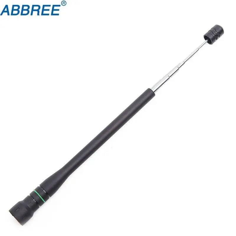 2PCS ABBREE AR-775 Telescopic SMA-male High Gain Dual Band Antenna For Walkie Talkie TYT MD-380 WOUXUN KG-UV8D KG-UV6D Radio