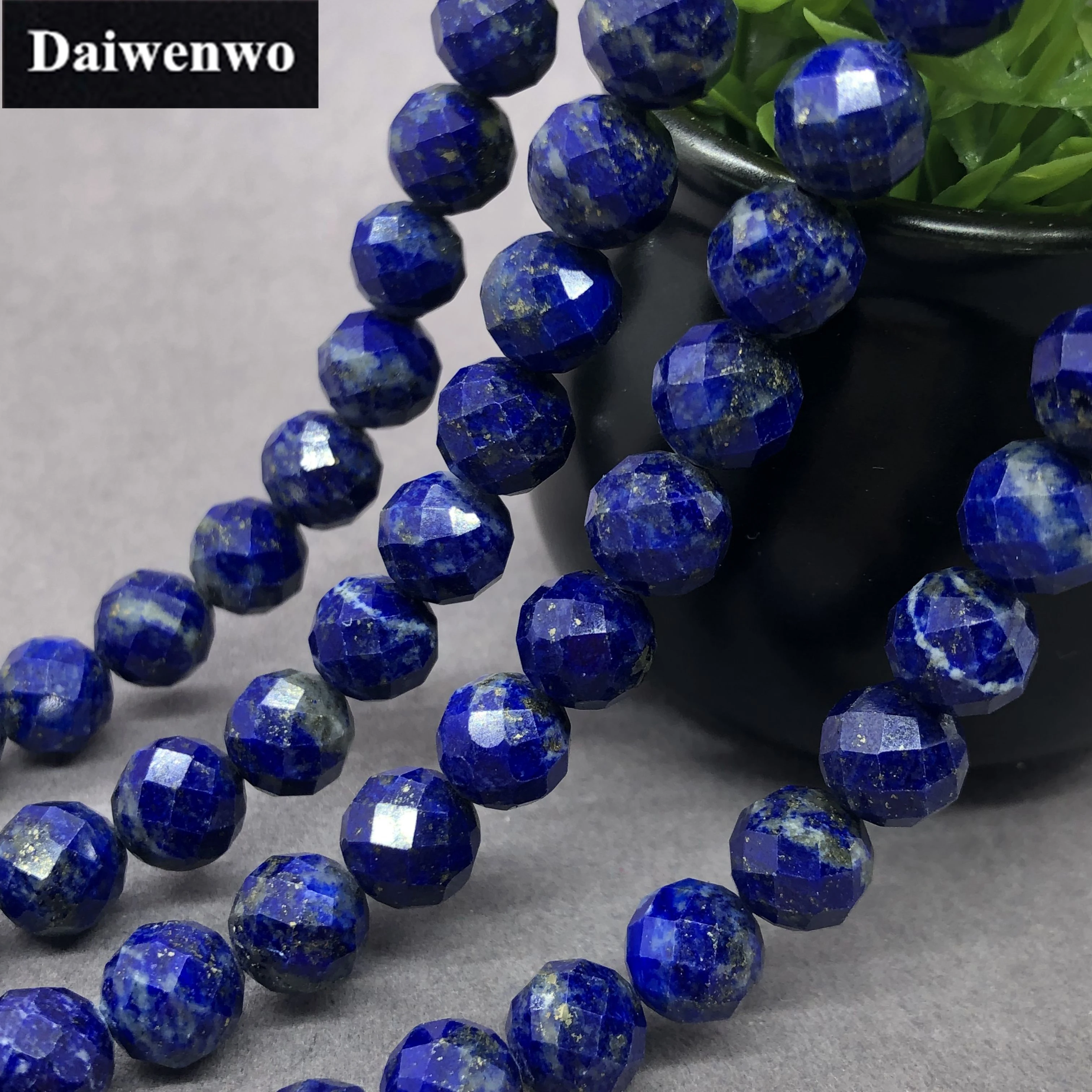 

Lapis Lazuli Beads 6-8mm Faceted Natural Stone Cut Gem Geometry DIY