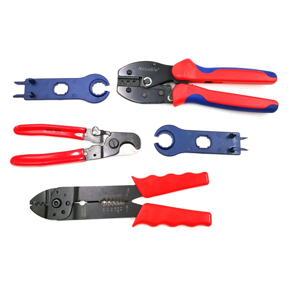 Solar PV Multifunction Tool Kit LY-2546BS For 2.5 4 6mm2 Crimping 0.5-5 mm2 Stripping 30 mm² Cable Cutting