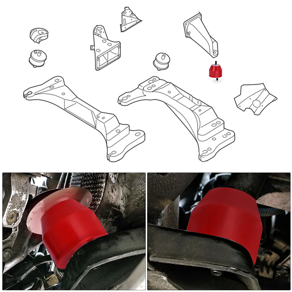 Engine Front L&R Mount Mounting Insulator For BMW E36 E46 Compact Z3 Z4 Inline 6CYL 85A Polyurethane 11811140985 22116779970