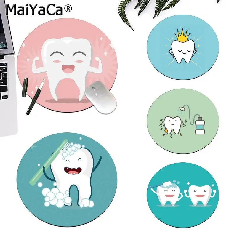 Maiyaca New Design cartoon Cute white teeth Keyboard Gaming MousePads gaming Mousepad Rug For PC Laptop Notebook