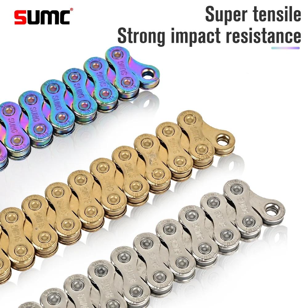 Bicycle Chain SUMC SX13 13 Speed MTB Road Bike Chains 126L 13S with missinglink Mountain Bike With Original Box 13V Chains