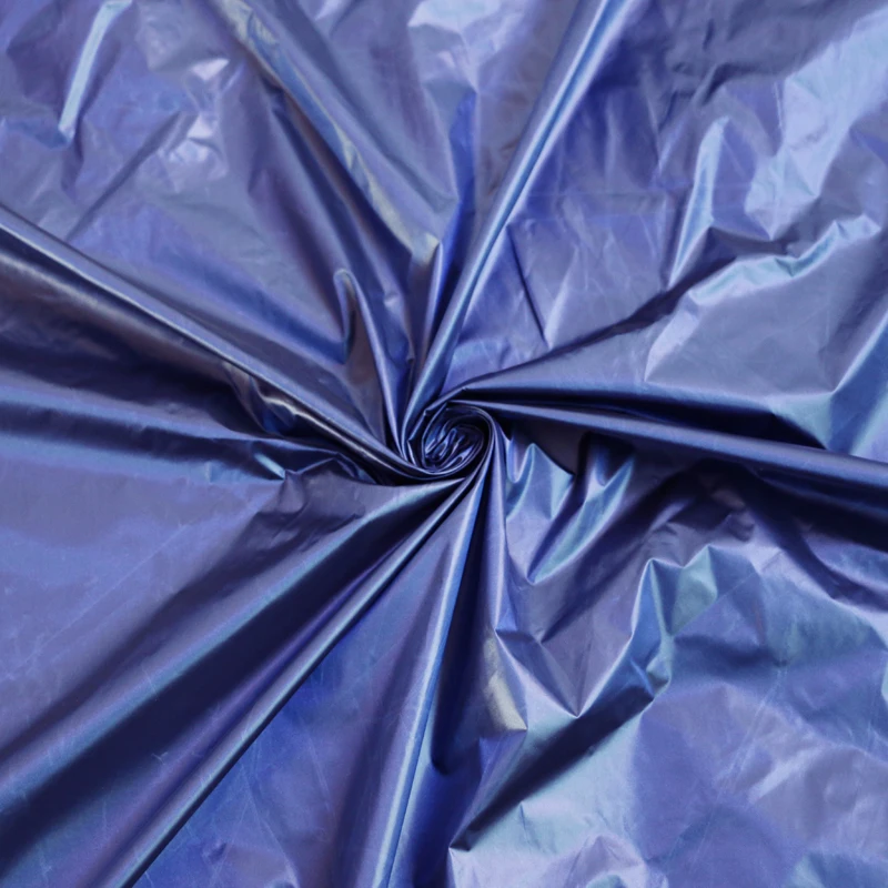 100 cm * 148 cm glänzendes, nach unten beweisendes Material, Stoffschattierung, blaue Burgunder-Nylon-Textilien, Cired – Detail 30