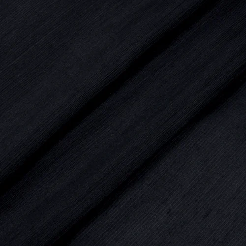 pure black 50% silk and 50% linen fabric silk blended fabric 14momme,SLN098