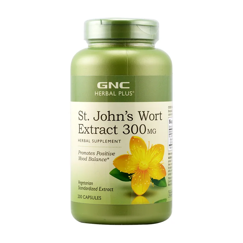 

Free Shipping ST.John's Wort extract 300 mg 200 Capsules