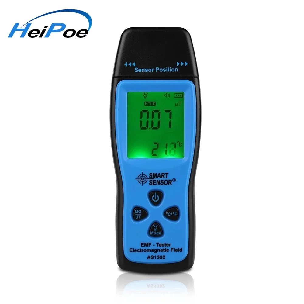 SMART SENSOR AS1392 Electromagnetic Field Radiation Tester EMF Meter Handheld Counter Digital Dosimeter LCD Detector