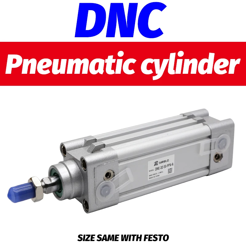 FESTO type DNC-32-40-PPV-A  DNC-50-125-PPV-A cylinder pneumatic components bore 32 40 50mm 25-320mm stroke DNC-40-80-PPV-A