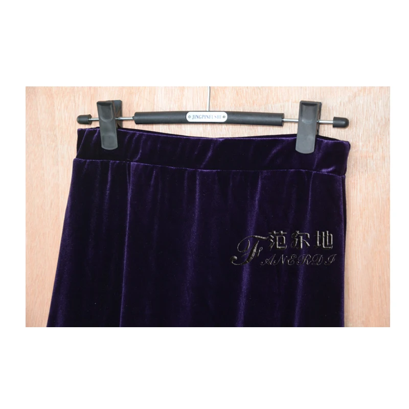 TIYIHAILEY-Velour geplooide fluwelen rok voor dames, lange maxi, A-lijn, elastische taille, klant gemaakt, XS-10XL, nieuw, winter