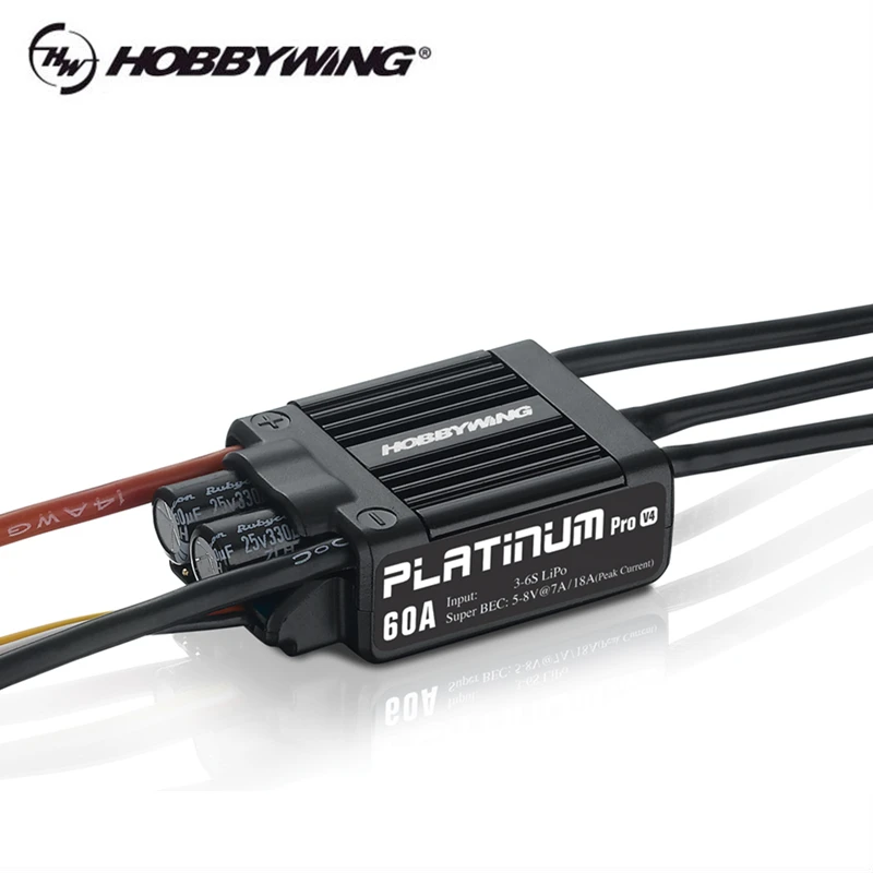 Platyna Hobbywing 60A 80A 120A Pro V4 z BEC 5-8V @ 8A dla śmigłowca/multirotorów/samolotu w magazynie