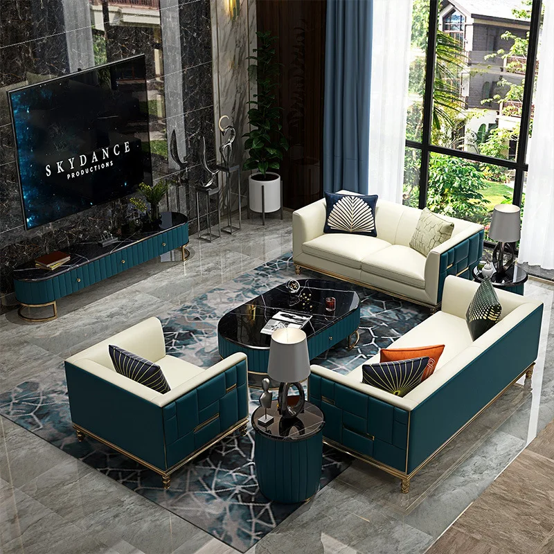 123 sofás para sala de estar sofá moderno pu conjunto de sofá