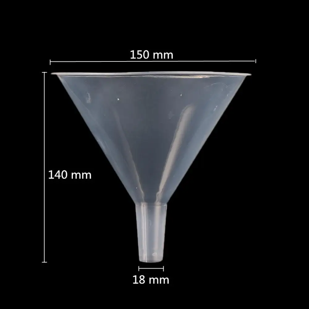 2Pcs 150mm Plastic Small Funnels Perfume Liquid Essential Oil Filling Empty Bottle Packing Funnel Laboratory Analysis Supplies