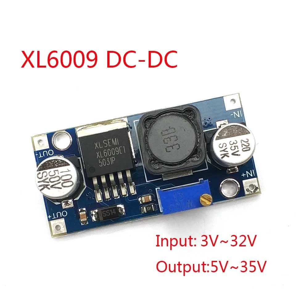 Регулируемый Повышающий Модуль преобразователя мощности XL6009, замена LM2577