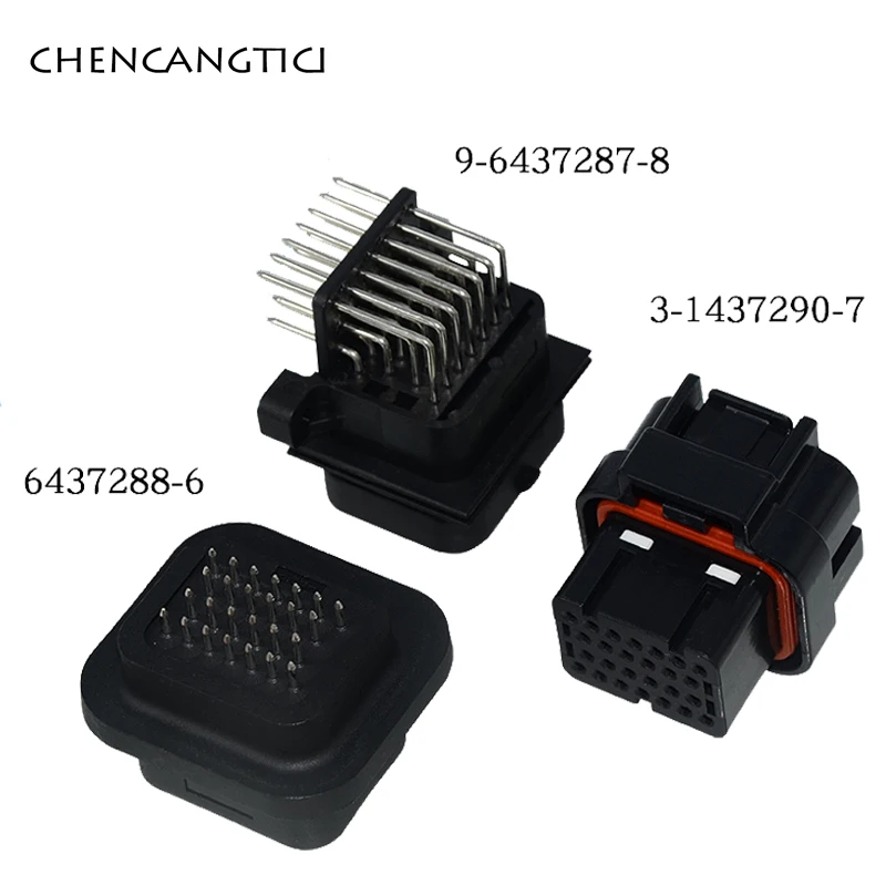 

1 Set Te AMP SUPERSEAL 26 Pin Automotive Electrical Plug ECU 1.0 MM Female Male Connector 3-1437290-7 9-6437287-8 6437288-6