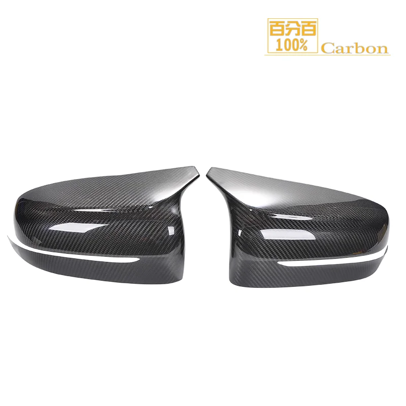 

100% Carbon Fiber Car Side Rearview Mirror Cover Sticker For F90 M5 2020 M Look Mirror Caps