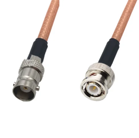 

BNC Female To BNC Male RG400 Cable Double Shielded Copper Braid Coax Low Loss Jumper Cable 50ohm