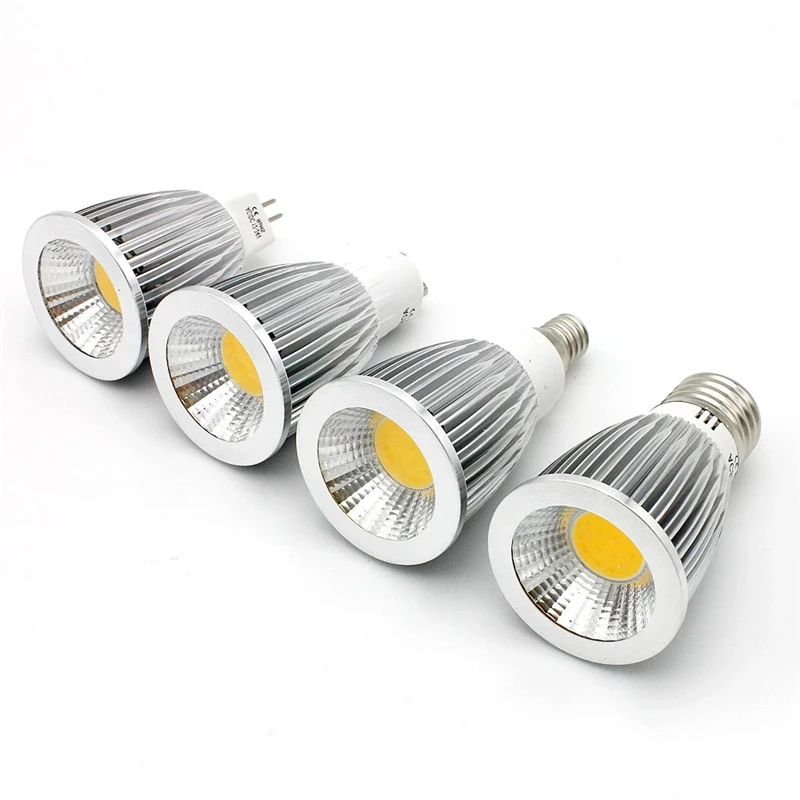 Ampoule COB LED Spotlight GU10 9W 12W 15W Bombillas 110V 220V Light Lamp MR16 AC DC 12V LED Bulb Lamparas