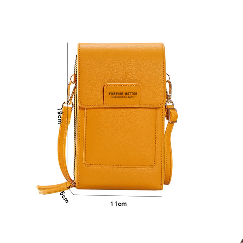 Geestock Bolsa Women\'s Bag Soft Leather Wallets Touch Screen Cell Phone Bags of Strap Handbag Female Shoulder Crossbody Bags