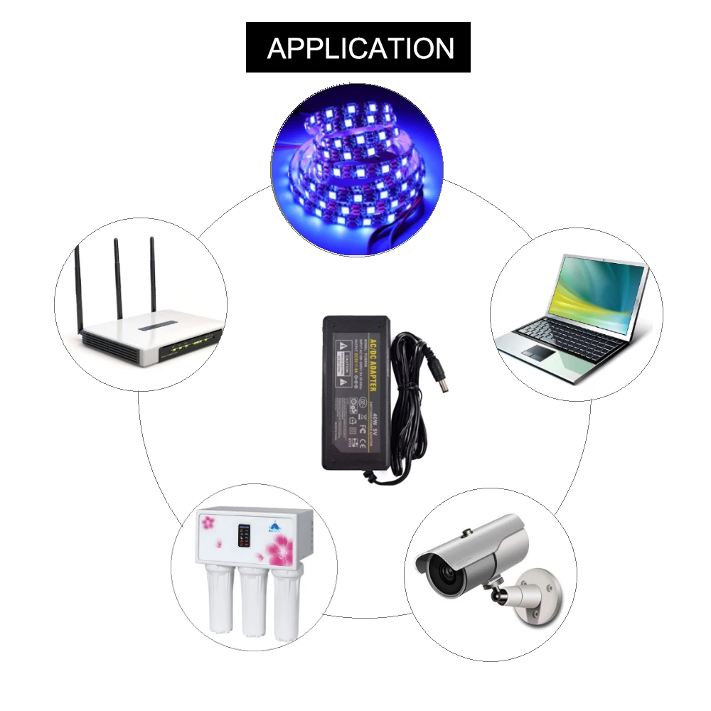 DC5V LED Strip Power Supply Adapter Led Transformer AC110V 220V to DC5V 2A 3A 5A 6A 8A 10A EU/US/UK/AU Plug For Led Lighting