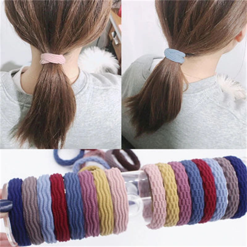 

Womens Girls 4 Types Of Patterns Elastic Hair Bands Colorful Nylon Hair Accessories Children Ponytail Holder Scrunchie Wholesale