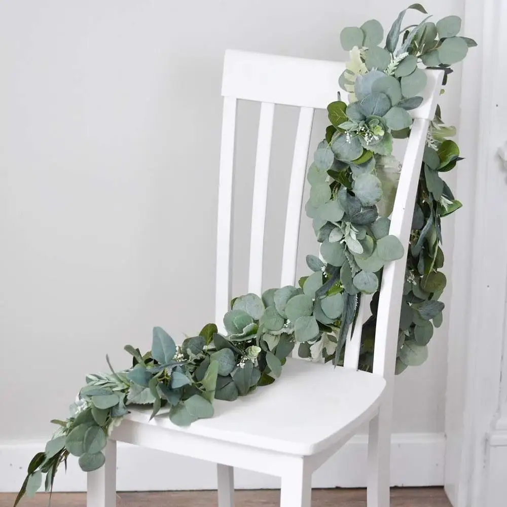 

200CM Artificial Eucalyptus Fake Plant Green Vines Rattan Plants Ivy Wreath Wall Decor Garden Country Wedding Decoration