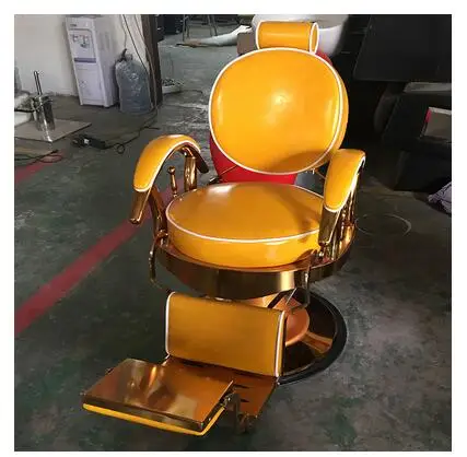 

Spot hairdressing salon chair lift down retro chair vintage hair salon dedicated European haircut chair