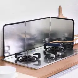 3-Sided Oil Baffle Stove Cook Anti Splatter Shield Guard Oil Splatter Foldable Screen Cover Gas Stov Kitchen Cooking Supplies