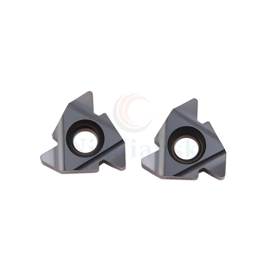 10Pcs 22ER N55 22ER N60 NK9030 Thread Turning Tool 22IR N55 NK9030 22IR N60 NK9030 Carbide Insert CNC Lathe Tool Threading Blade