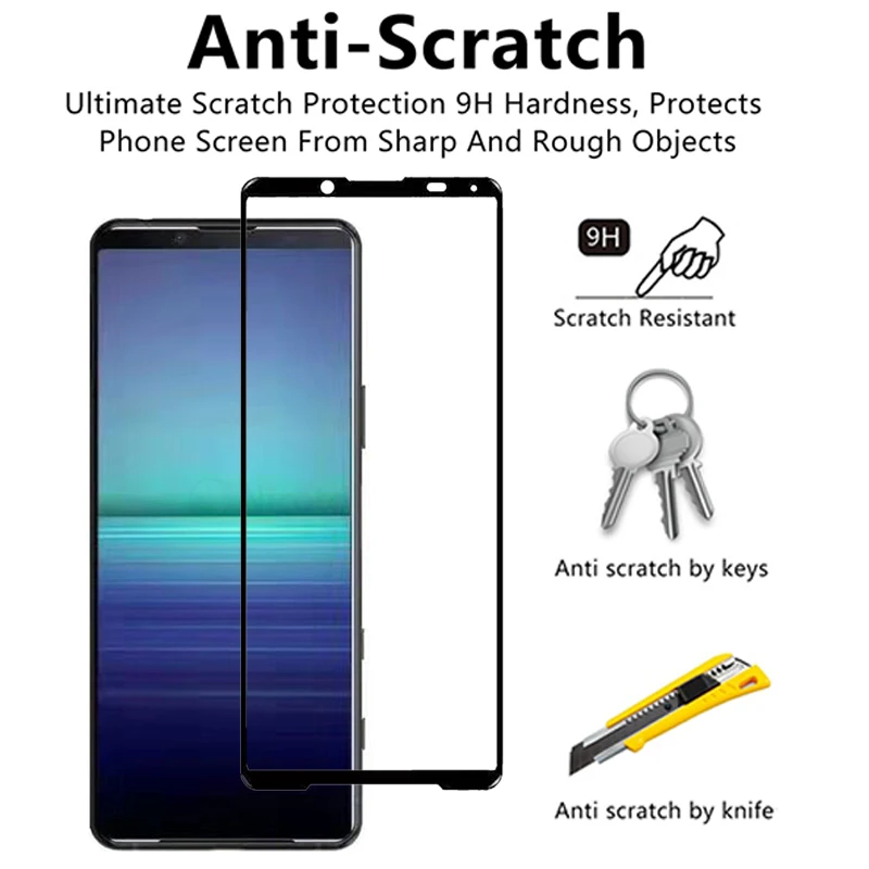 2PCS/lot Safety Protective Glass Case For Sony Xperia 5 II 6.1\