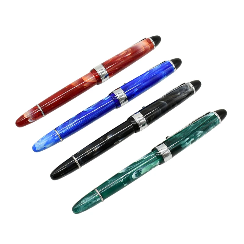 16Pcs 2020 New Luxury Dazzle Blue Fountain Pen Office Signature Pen High Quality Ink Pen School Office Supplies