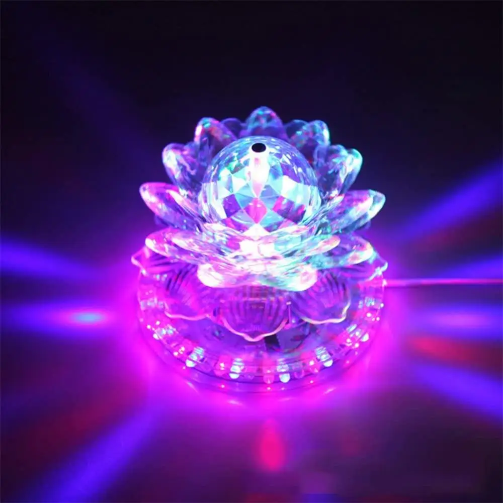 Imagem -04 - Rgb Led Lotus Magic Ball Luz Rotação Automática Som Ativado Disco Stage Lamp Natal Casamento Festa em Casa Ktv Show Decor