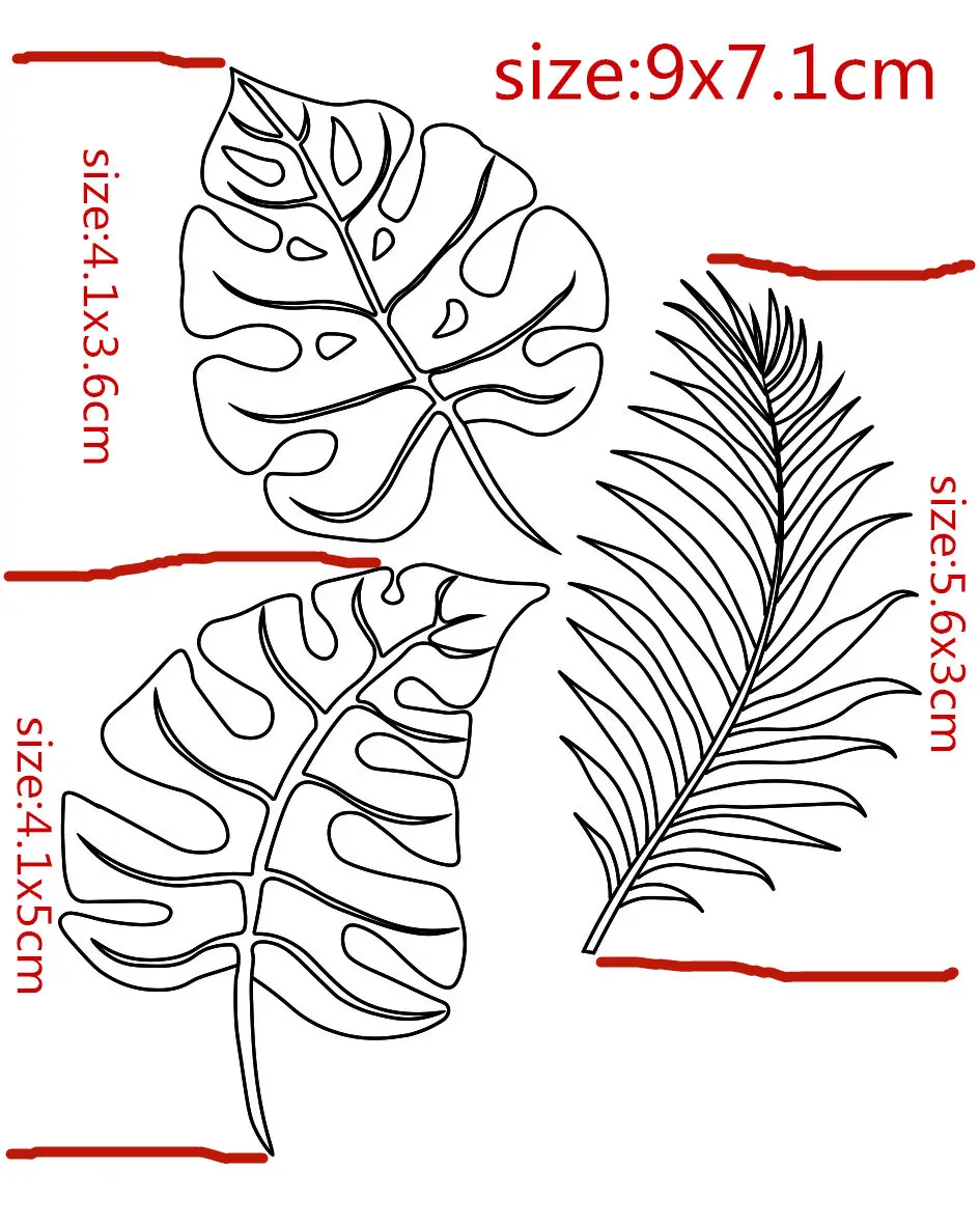 Clear Leaves Transparent Silicone Clear Rubber Stamp, Sheet Cling, Scrapbooking DIY, Cute Pattern, Photo Album, Paper Card Decor