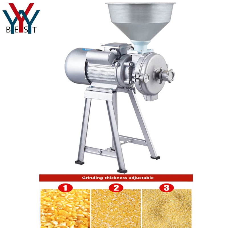 150 Type dry and wet Soybean grinder superfine grinding machine Corn Rice Wheat flour Crusher Pulverizer Feed Flour Mill machine