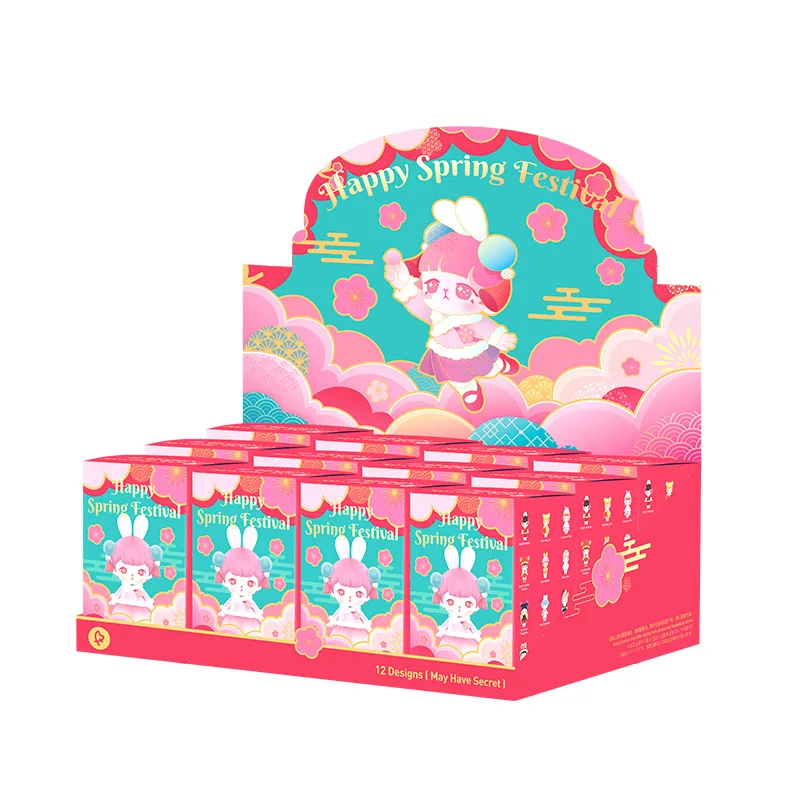 POP MART BUNNY Konijn Nieuwjaar Serie Blind Box Mystery Box Guess Bag Speelgoed Pop Leuke Anime Figuur Desktop Ornamenten Collectie