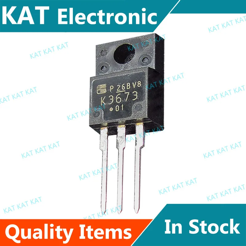 MOSFET de potencia de silicio, 5 unids/lote, 2SK3673 K3673, TO-220F, 700V, 10A, N-CHANNEL