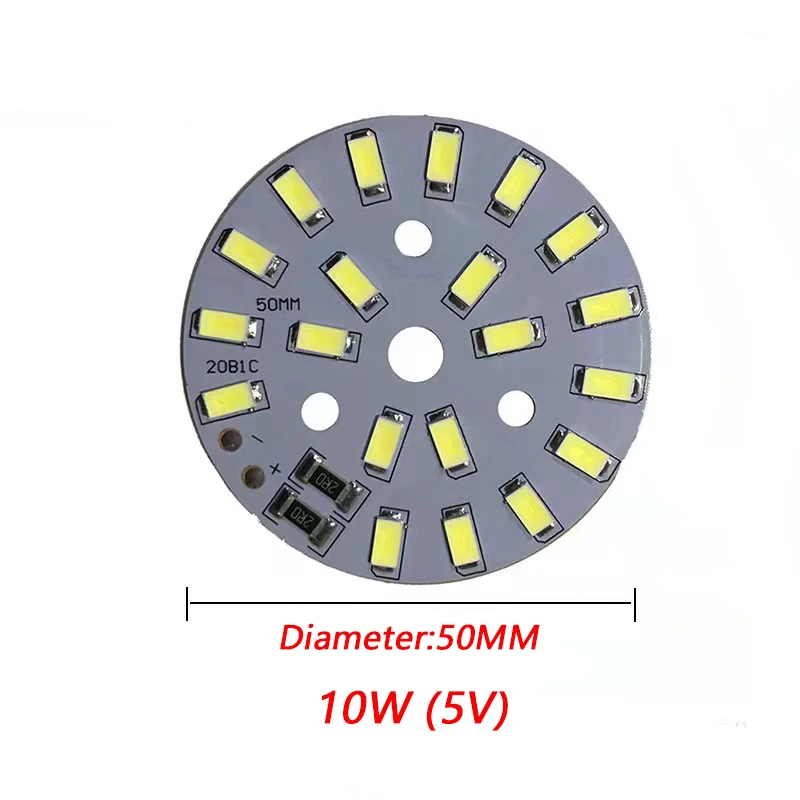 COMPSON 1pcs 5730 SMD DC5V LED lamp board light source USB universal lamp beads Warm And White Light 1W2W3W5W10W12W.