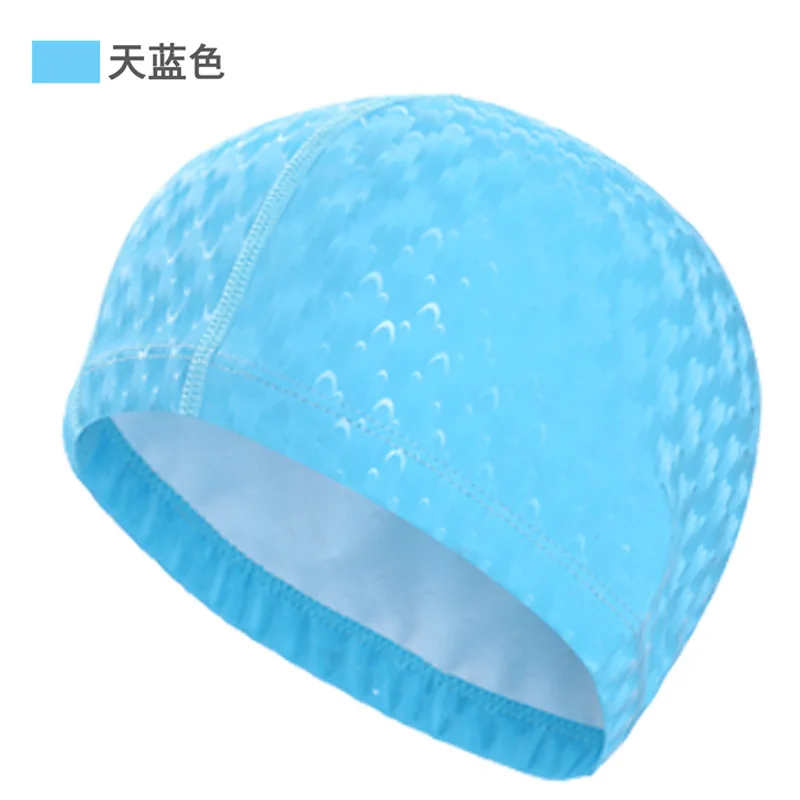 New Swimming Accessories PU Swim Pool Hat 2024 Adult Men/Women Ear Protection Polyurethane Non-slip Professional Swimming Cap