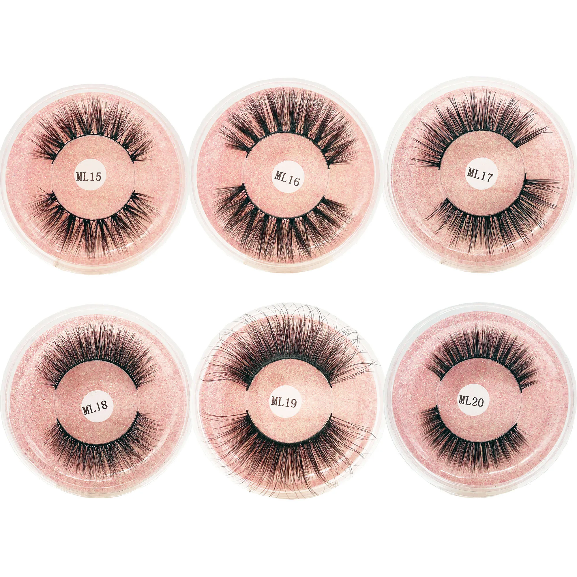 ขนตาปลอมขายส่ง10/20/50Pcs Mink Lashes ธรรมชาติ Eye Lashes Pack ขนตาปลอม Make Up ขนตาปลอมจำนวนมาก