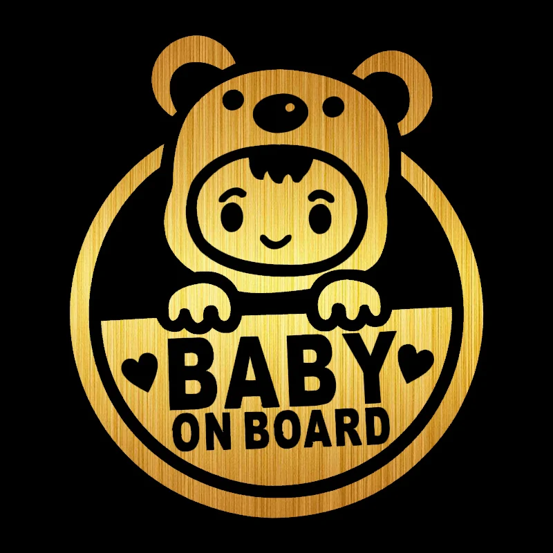Carbon Fiber 3D Car Stickers Baby on Board Funny Sticker on Car Motorcycle Stickers and Decals Car Styling Vinyl Auto Decoration
