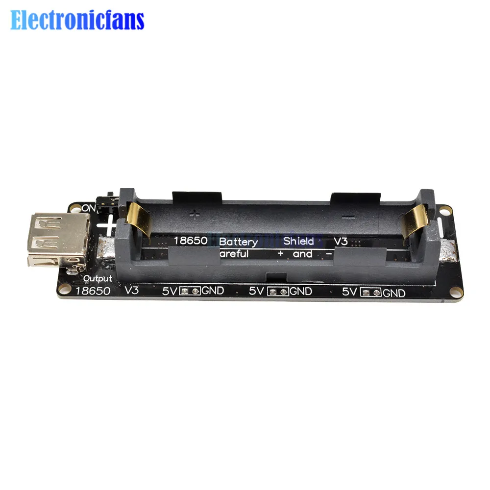 Placa protectora de carga de batería, Puerto Micro USB tipo A, USB 0.5A, ESP32, ESP32S, para Wemos, Arduino, Raspberry Pi 18650