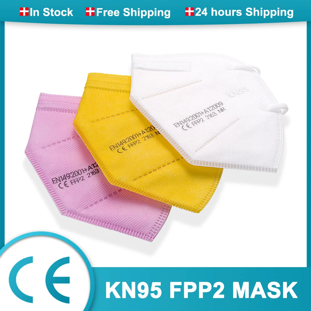 CE FFP2 Mask KN95 Mouth Mask Caps Respirator 5-Layer Filter Anti-Fog Protective Mascarillas Reusable KN95 Mask FPP2 Masque PM009