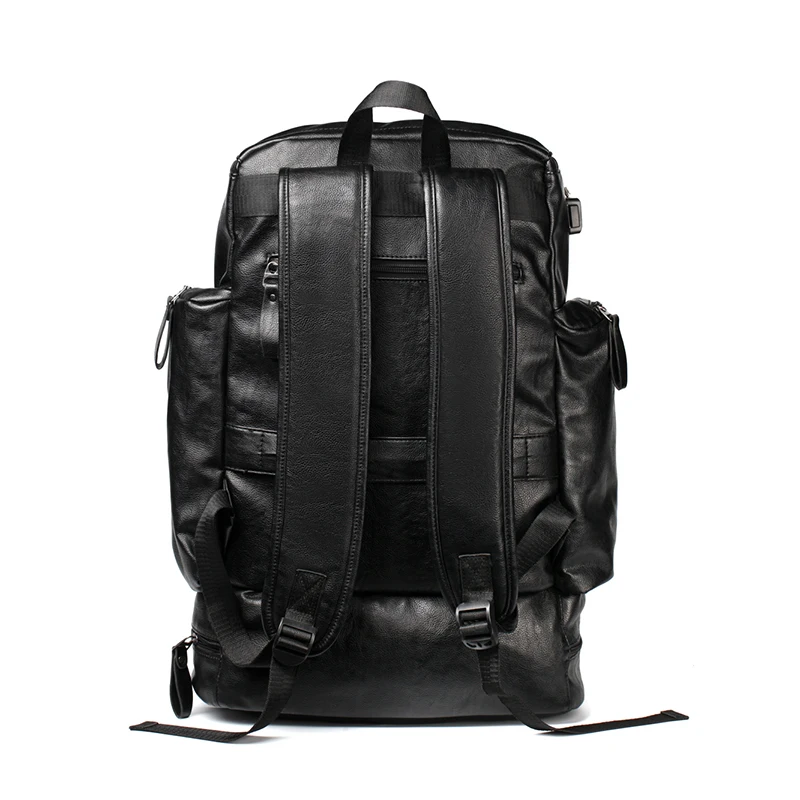 Men USB Charging Computer Backpack Waterproof Laptop Good Quality Travel Bag High capacity Solid Color Fashion Casual