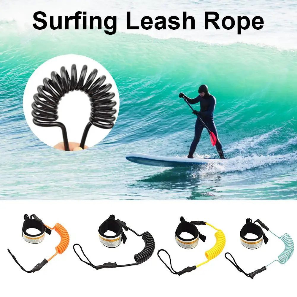 12.6*1.77in Surfboard Leash Straight Surf Board Leg Rope Paddleboard Boogie Boards Replacement Accessories Surfing Leash Rope