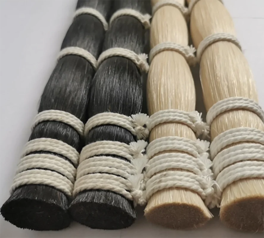 250g Natural High Quality White or Black Violin Bow Horse Tail Hair,Cello bow Hairs,Double bass bow Horsehair 82-84cm