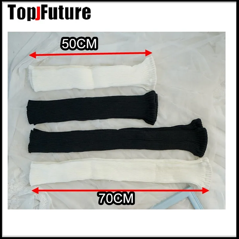 40-50 70-80cm OVER KNEE  JK uniform leg warmers Korean Lolita girls' ins LONG socks girls pile up socks Foot warming cover